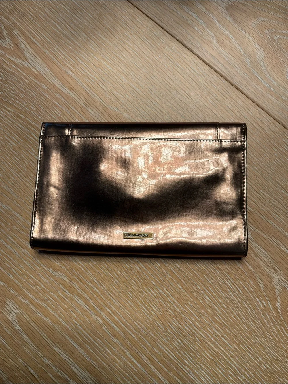 BCBGMaxAzria shiny metallic